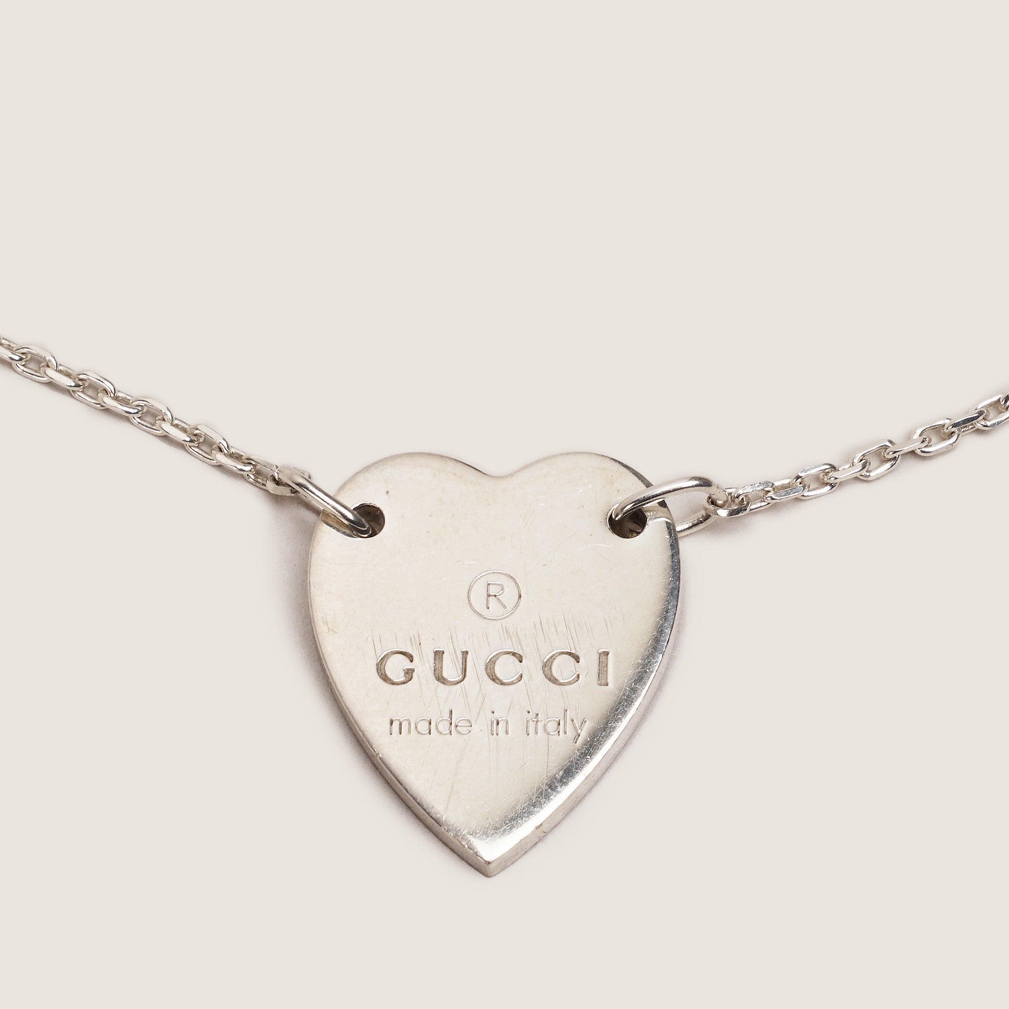Trademark Heart Pendant Necklace - GUCCI - Affordable Luxury image