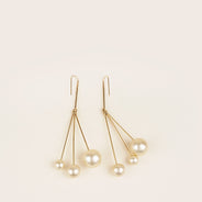 Triple Ball Earrings - CELINE - Affordable Luxury thumbnail image