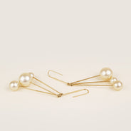 Triple Ball Earrings - CELINE - Affordable Luxury thumbnail image