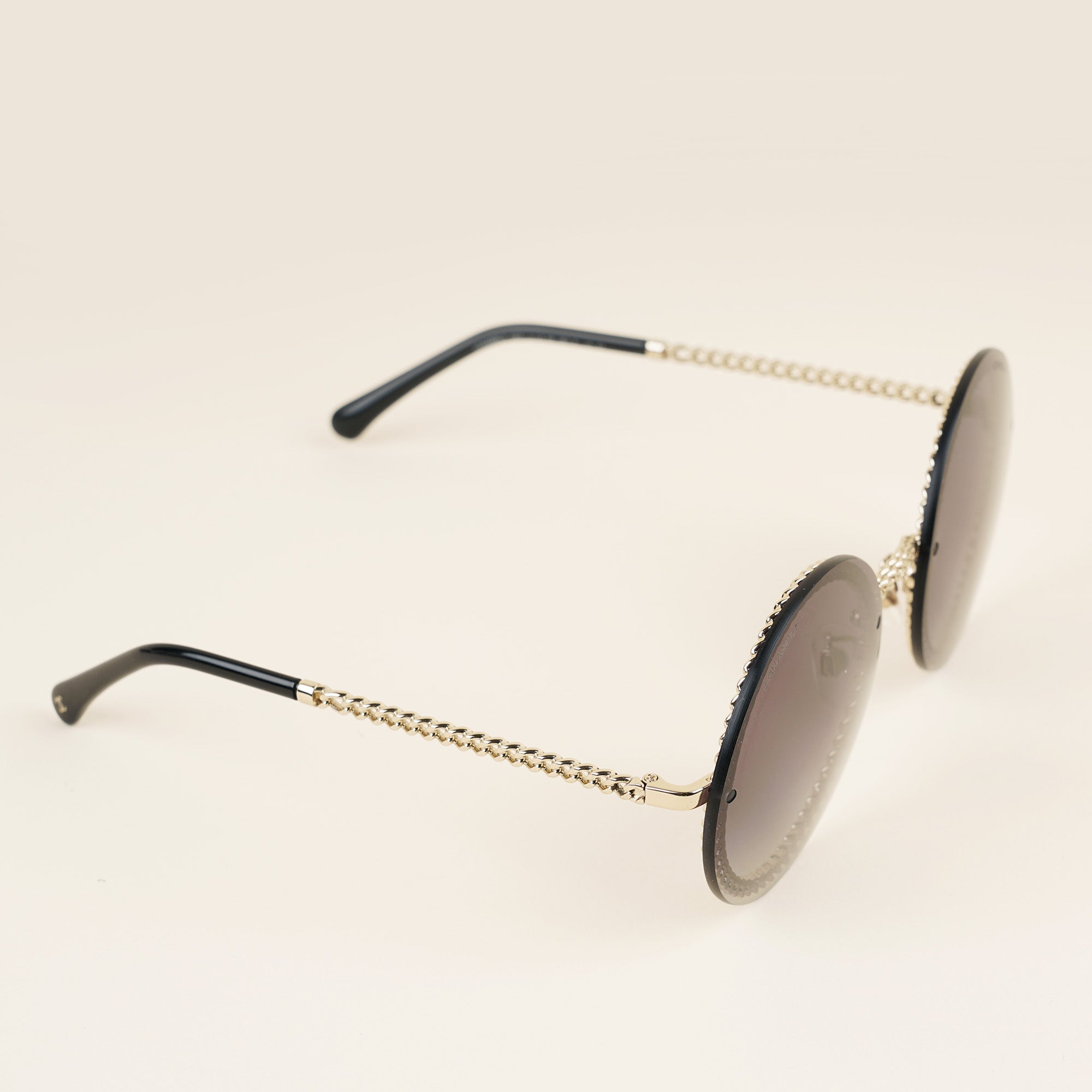 Triple Chain Sunglasses - CHANEL - Affordable Luxury image