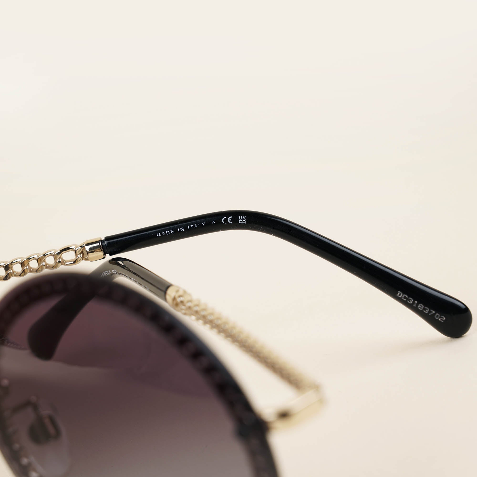 Triple Chain Sunglasses - CHANEL - Affordable Luxury image