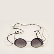 Triple Chain Sunglasses - CHANEL - Affordable Luxury thumbnail image