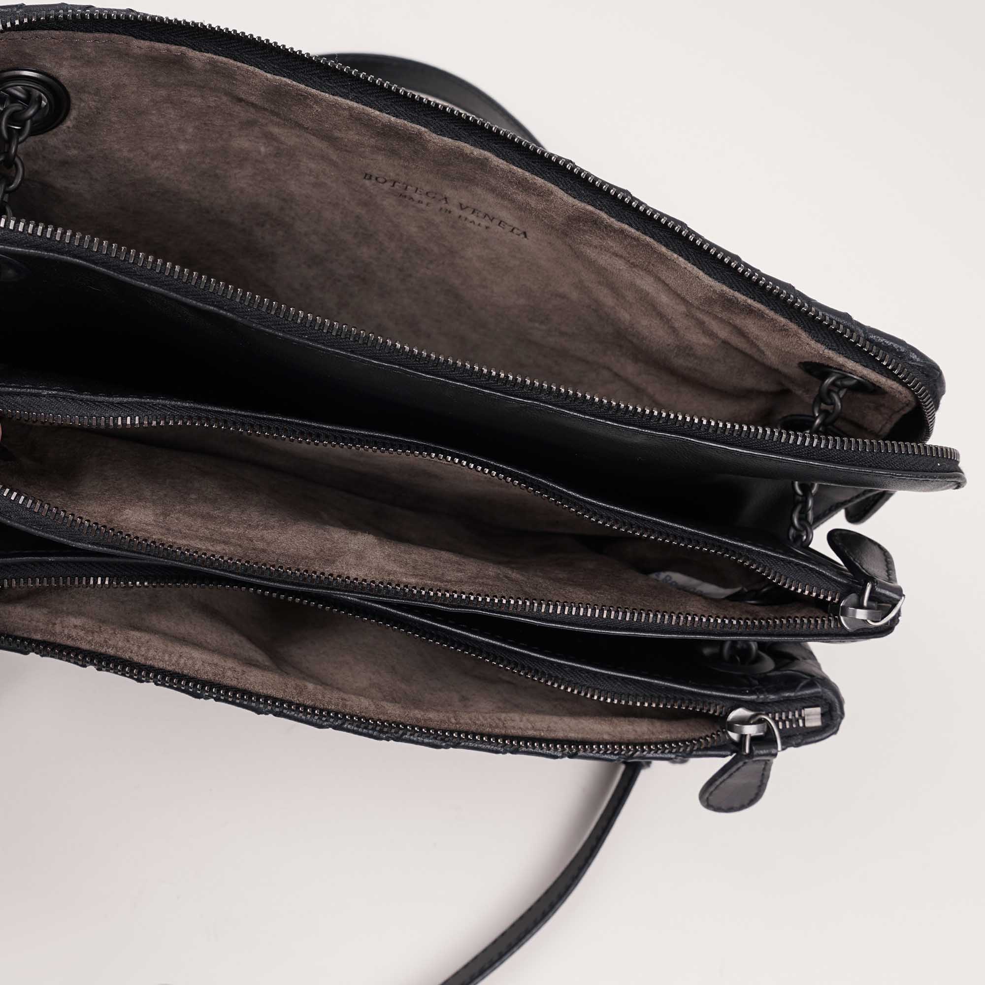 Triple Zip Shoulder Bag - BOTTEGA VENETA - Affordable Luxury image