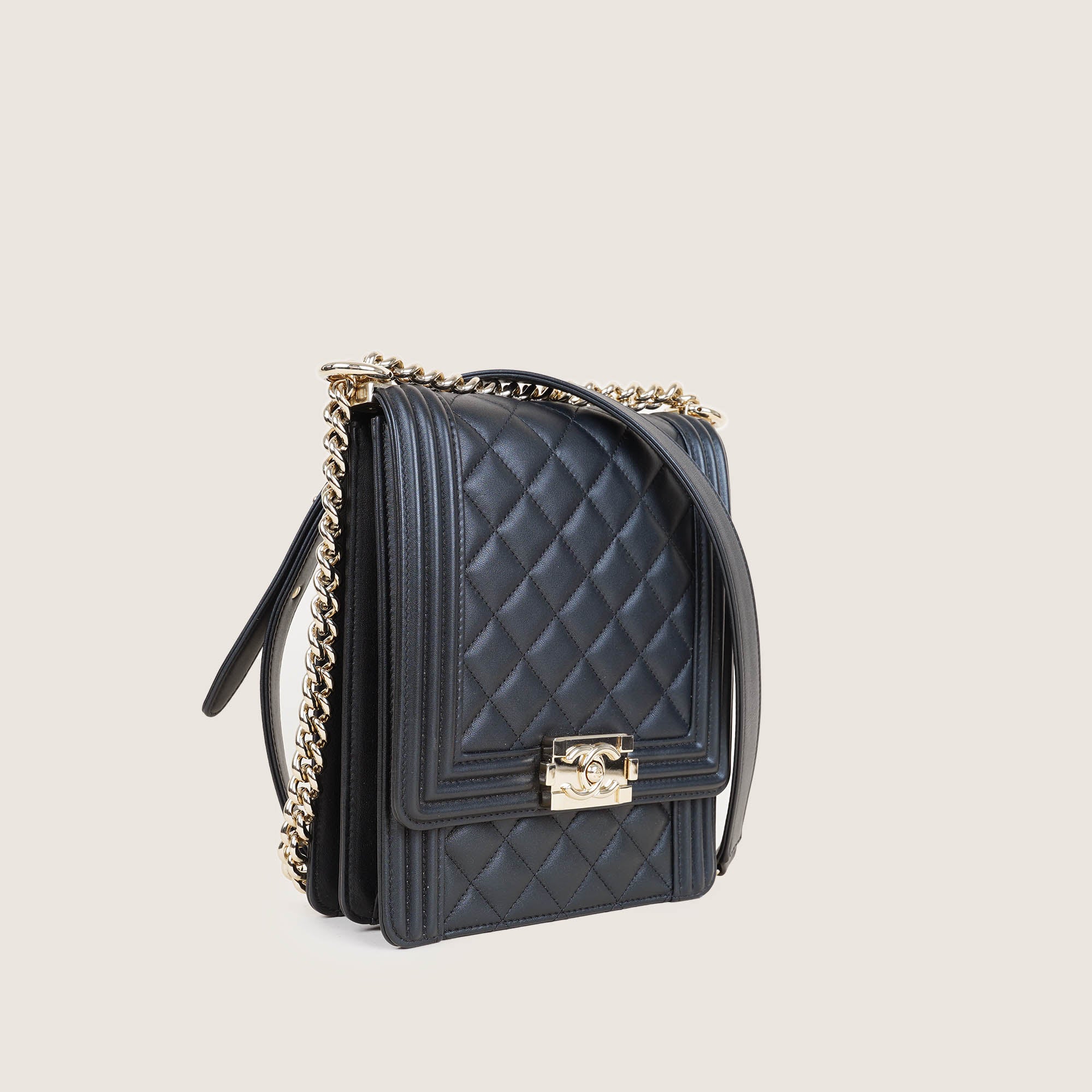 Vertical Boy Flap Bag - CHANEL - Affordable Luxury image