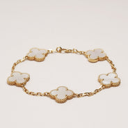 Vintage Alhambra 5-Motif Bracelet - VAN CLEEF & ARPELS - Affordable Luxury thumbnail image
