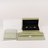 Vintage Alhambra Bracelet 5 Motifs 18k Gold/Diamonds - VAN CLEEF & ARPELS - Affordable Luxury thumbnail image