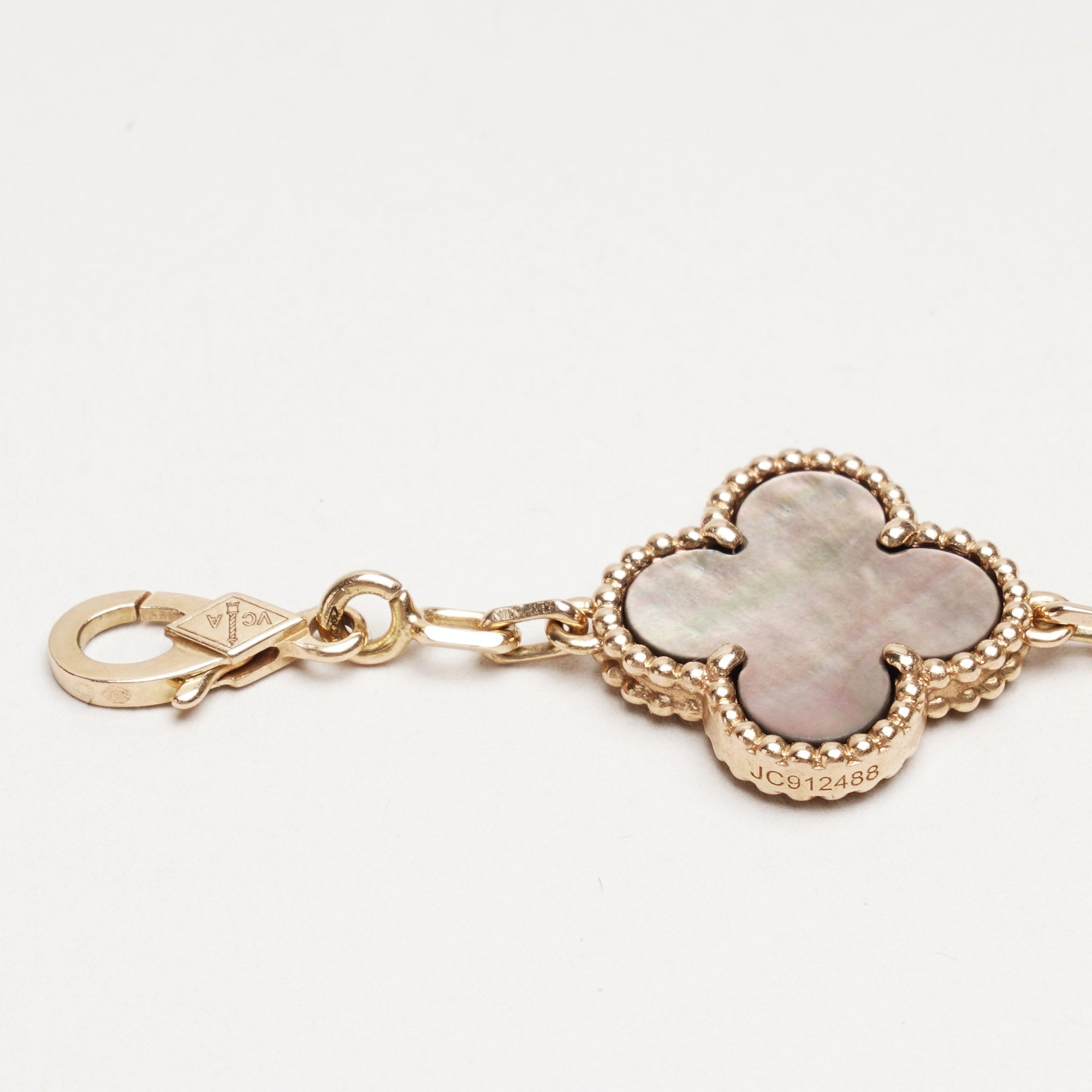 Vintage Alhambra Bracelet 5 Motifs 18k Gold/Diamonds - VAN CLEEF & ARPELS - Affordable Luxury image
