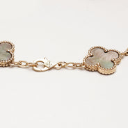 Vintage Alhambra Bracelet 5 Motifs 18k Gold/Diamonds - VAN CLEEF & ARPELS - Affordable Luxury thumbnail image
