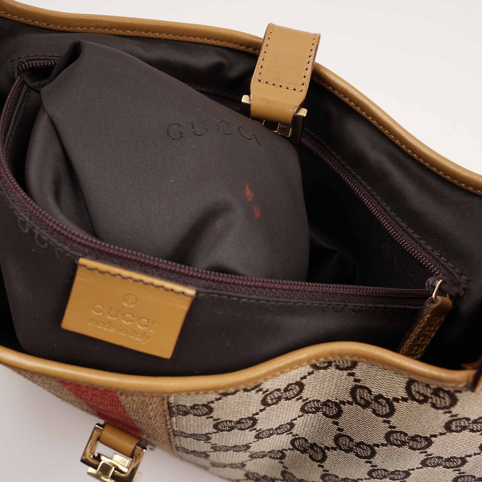 Vintage Jackie WEB Shoulder Bag - GUCCI - Affordable Luxury image