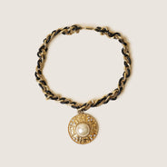 Vintage Medallion Choker Necklace - CHANEL - Affordable Luxury thumbnail image