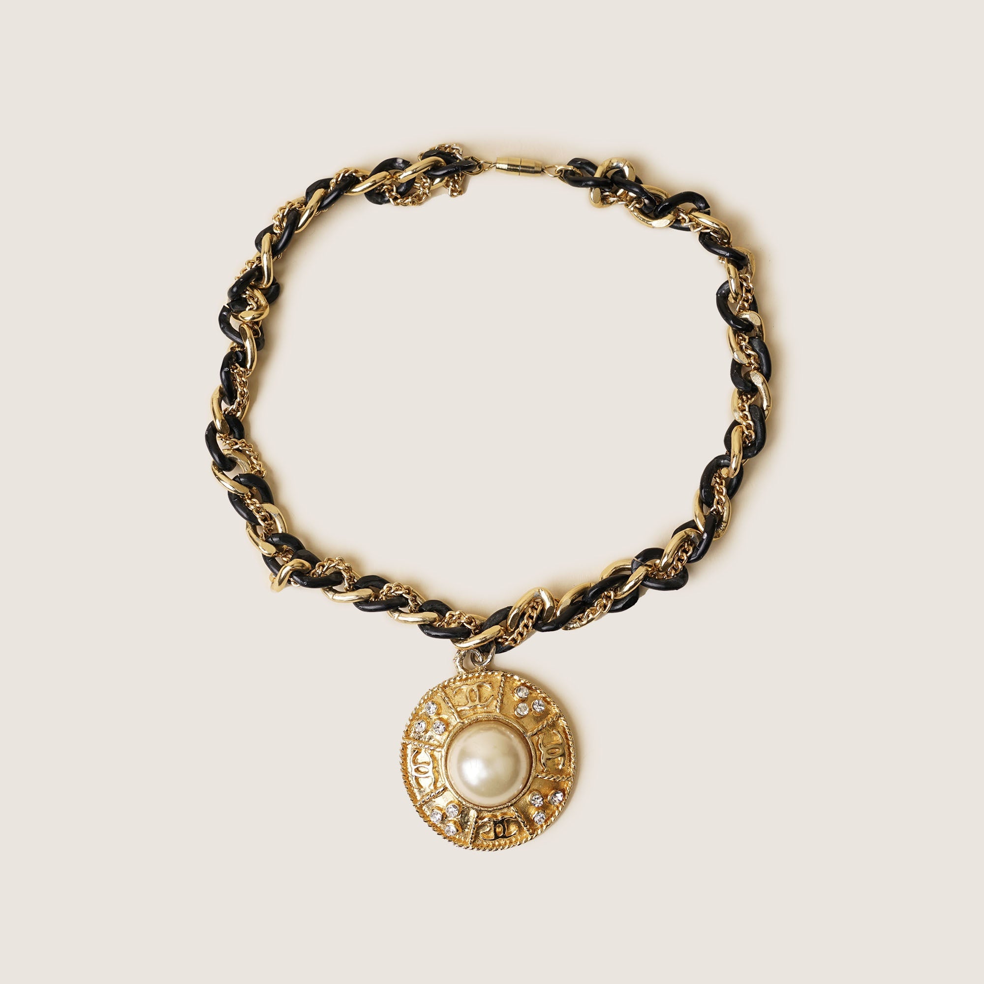 Vintage Medallion Choker Necklace - CHANEL - Affordable Luxury image