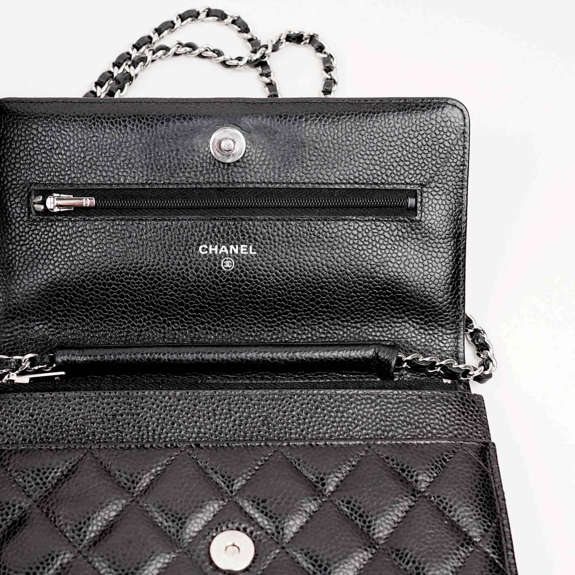 Wallet on Chain Black - CHANEL - Affordable Luxury image