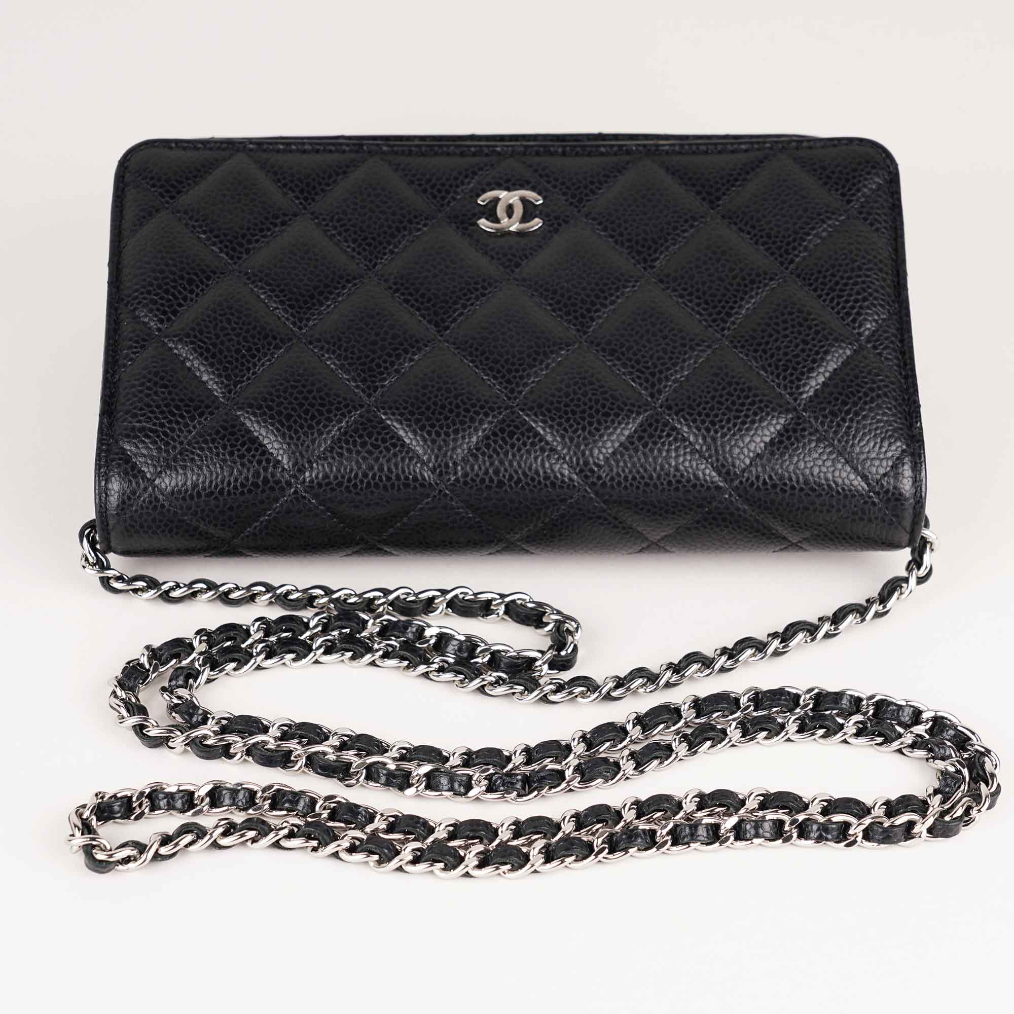 Wallet on Chain Black - CHANEL - Affordable Luxury image