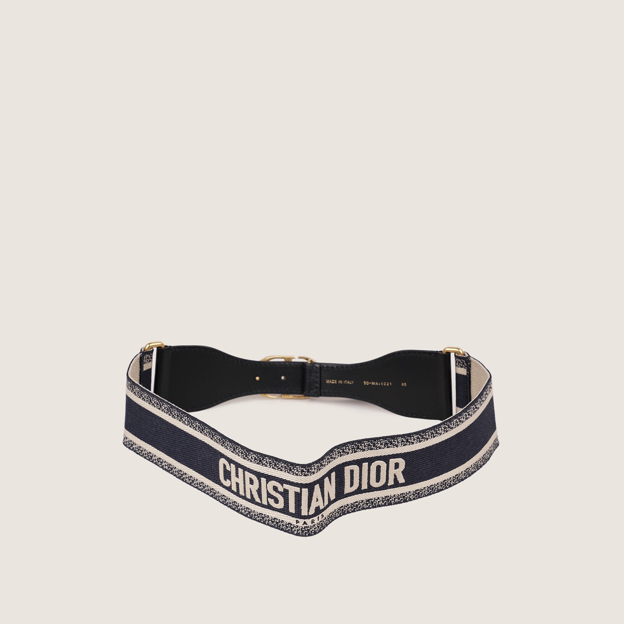 Wide Canvas Waist Belt 85 - CHRISTIAN DIOR - Affordable Luxury