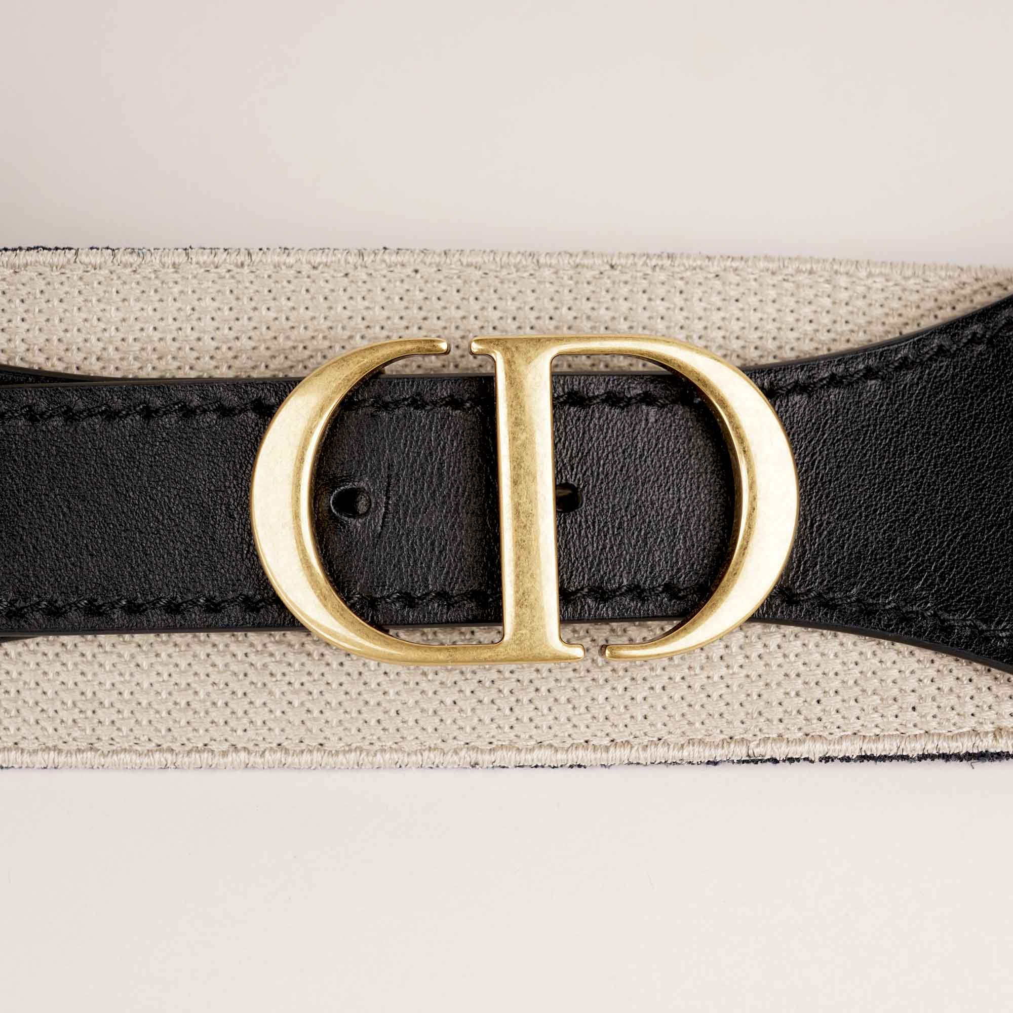 Wide Canvas Waist Belt 85 - CHRISTIAN DIOR - Affordable Luxury image