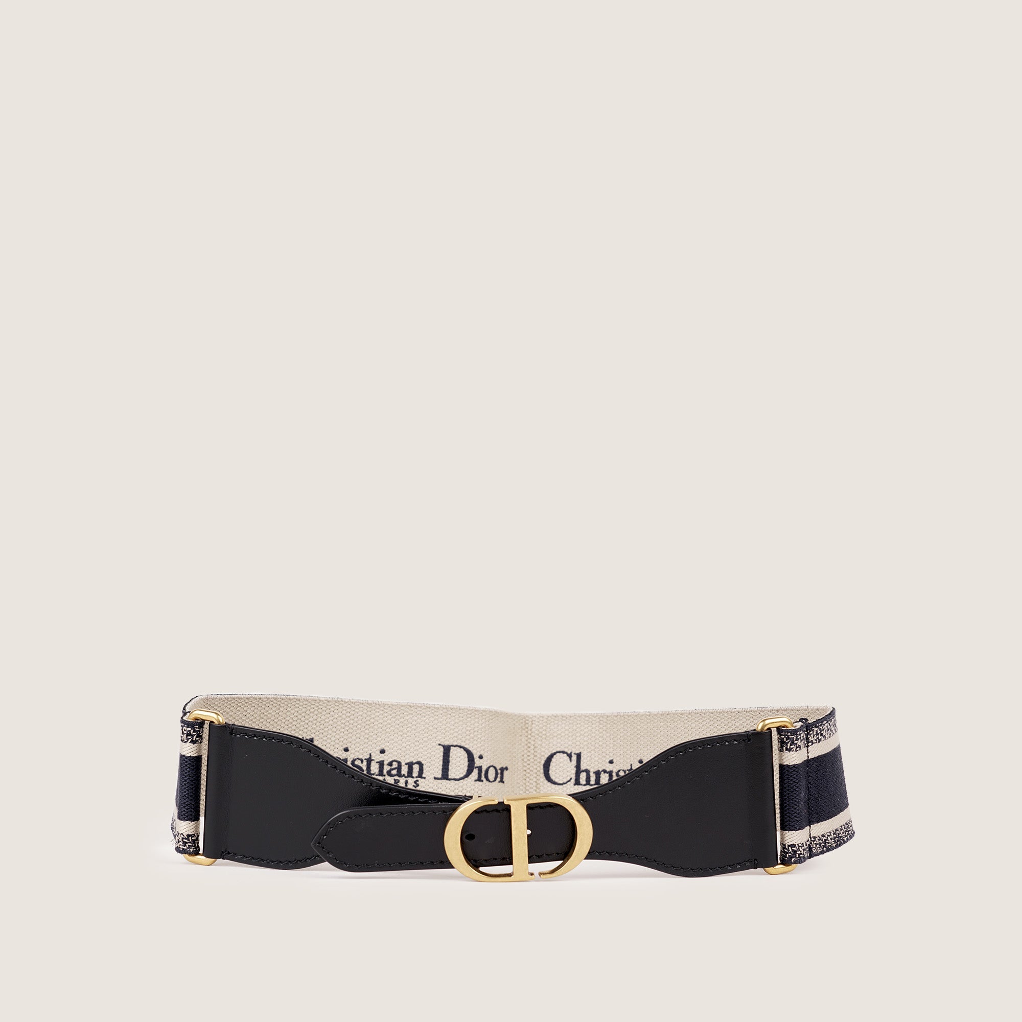 Wide Canvas Waist Belt 85 - CHRISTIAN DIOR - Affordable Luxury