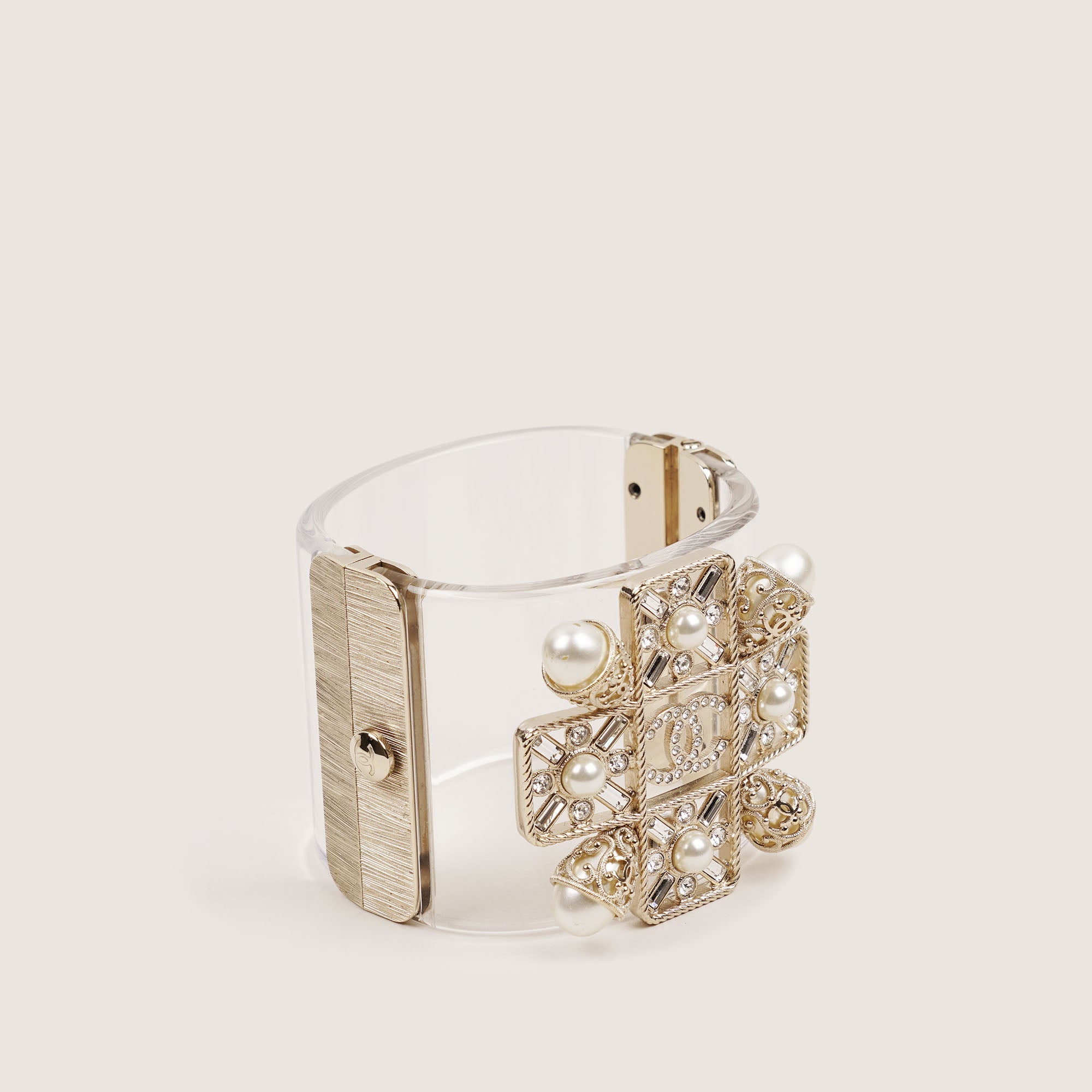 Wide Cuff Bracelet - CHANEL - Affordable Luxury