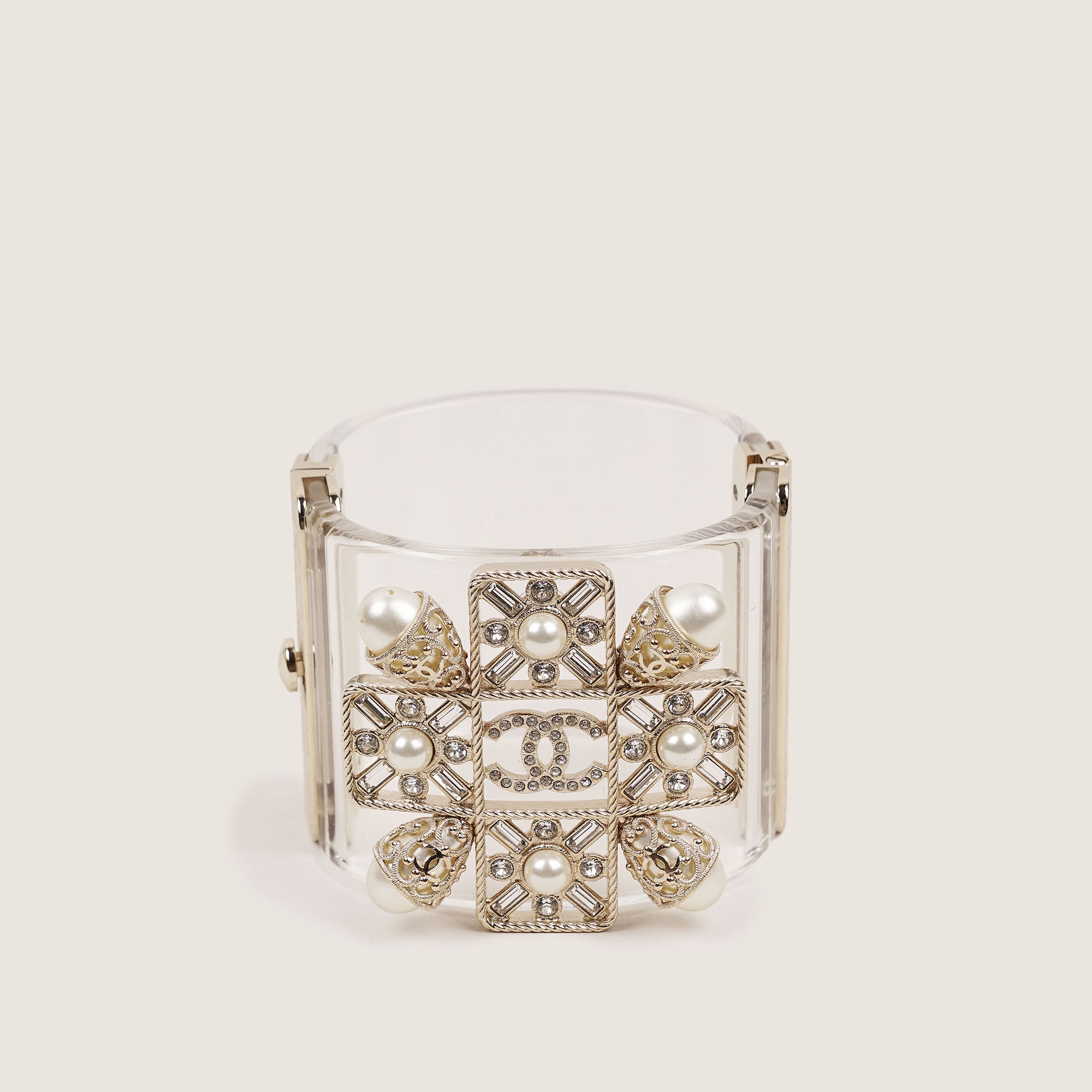 Wide Cuff Bracelet - CHANEL - Affordable Luxury