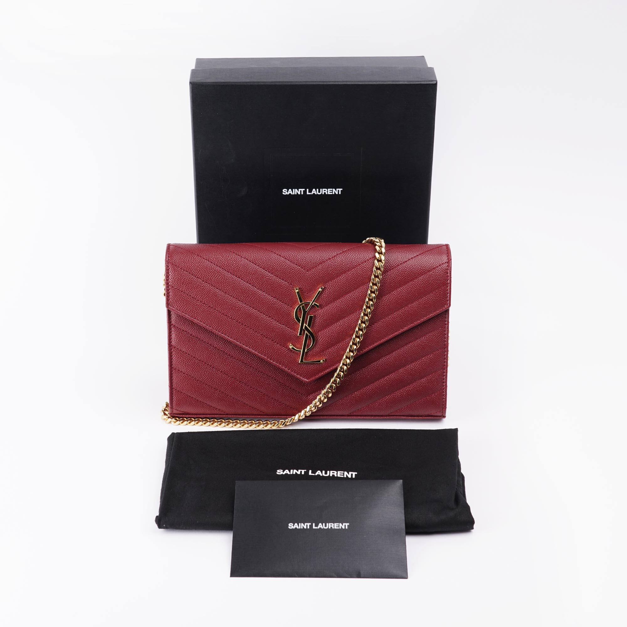 Cassandre Large Wallet on Chain - SAINT LAURENT - Affordable Luxury image