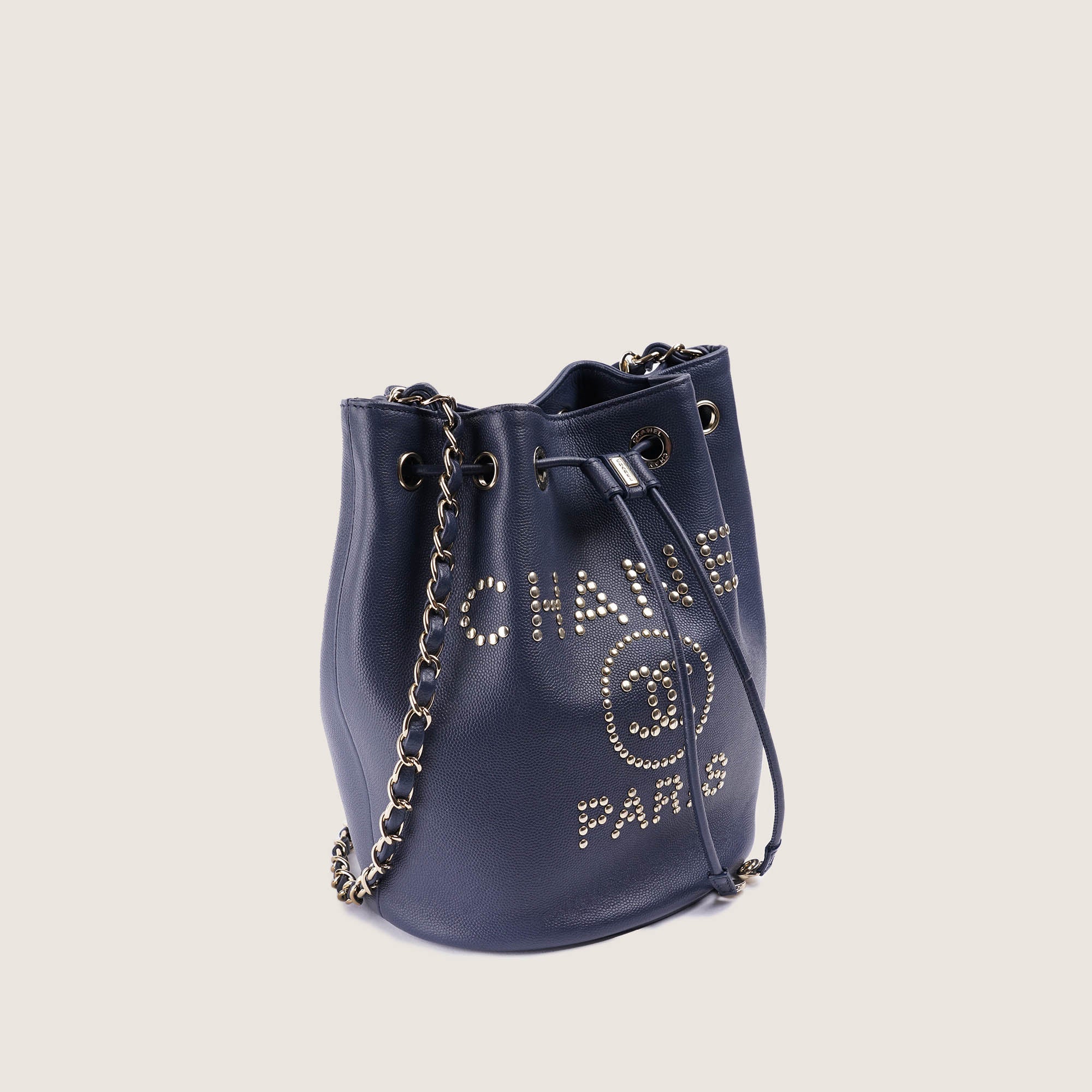 Deauville Drawstring Bucket Bag - CHANEL - Affordable Luxury