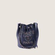 Deauville Drawstring Bucket Bag - CHANEL - Affordable Luxury thumbnail image