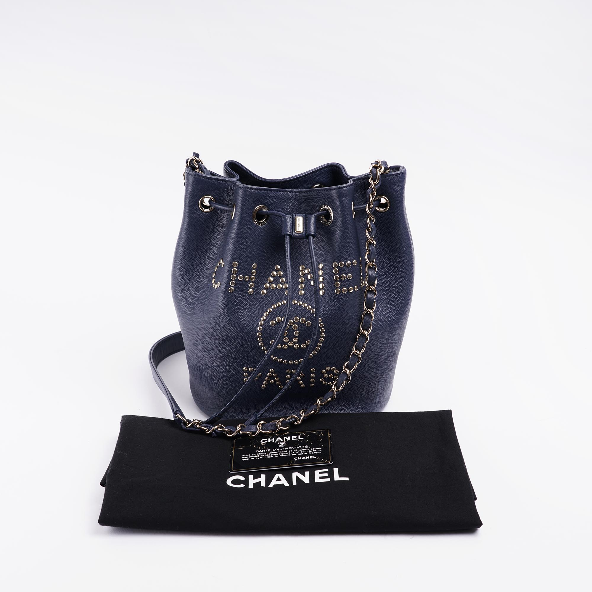 Deauville Drawstring Bucket Bag - CHANEL - Affordable Luxury image