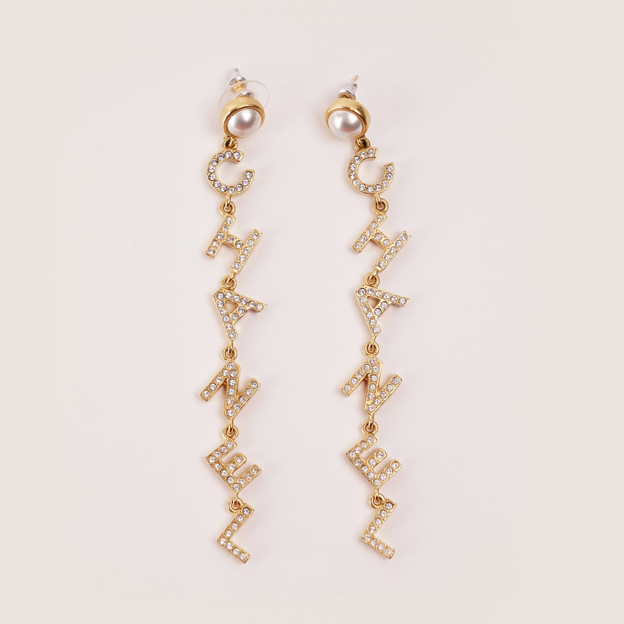 Drop Letter Earrings - CHANEL - Affordable Luxury image