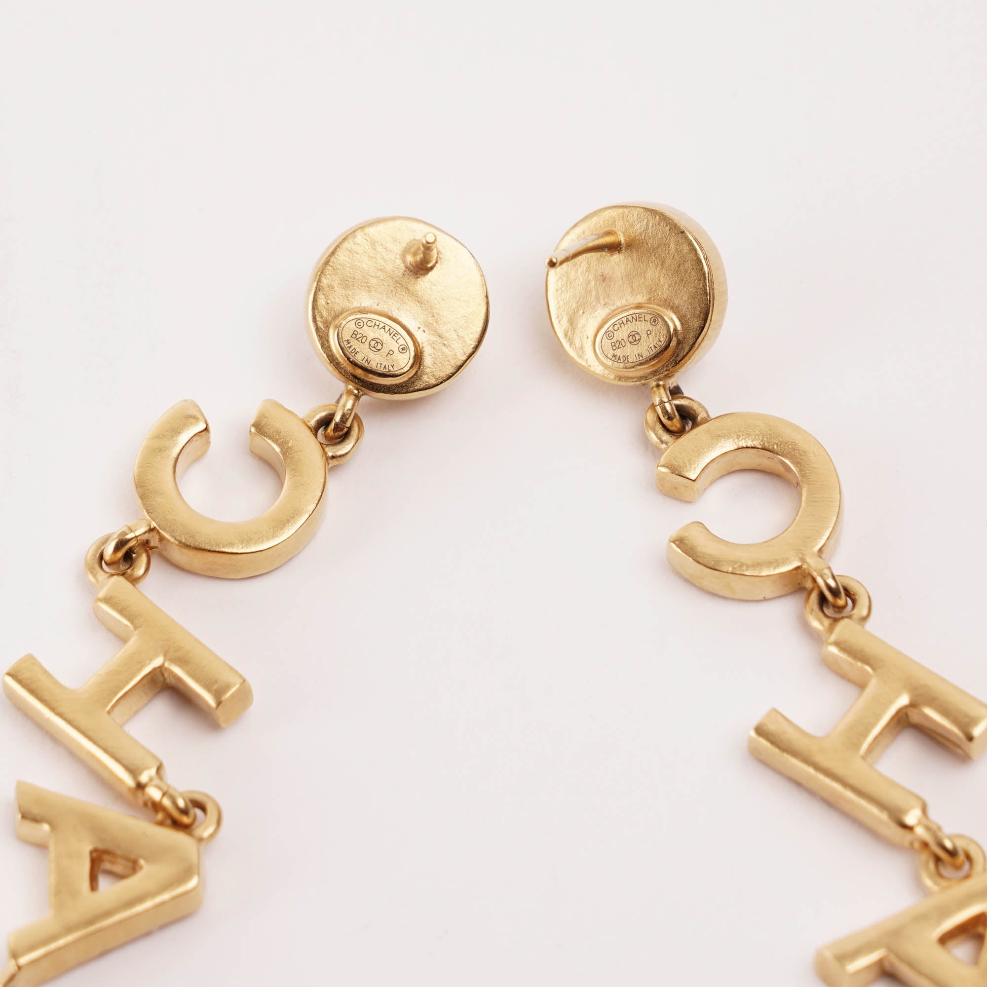 Drop Letter Earrings - CHANEL - Affordable Luxury image