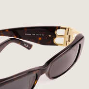 Dynasty Rectangle Sunglasses - BALENCIAGA - Affordable Luxury thumbnail image