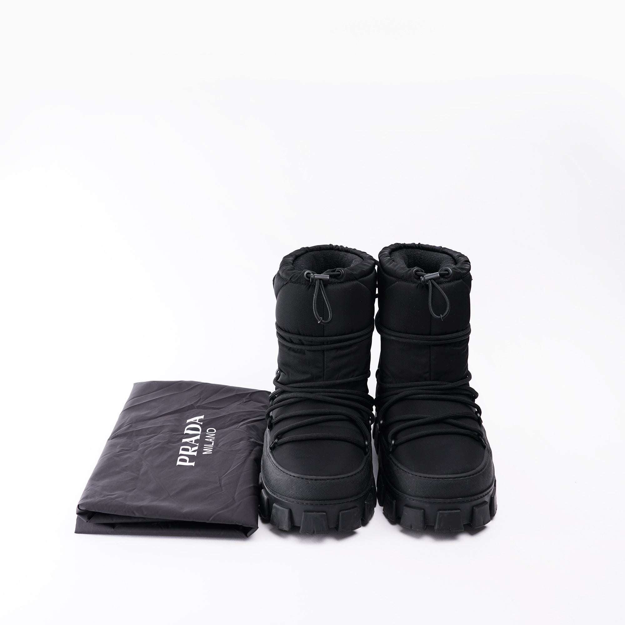 Gabardine Aprés-Ski Boots 39/40 - PRADA - Affordable Luxury image