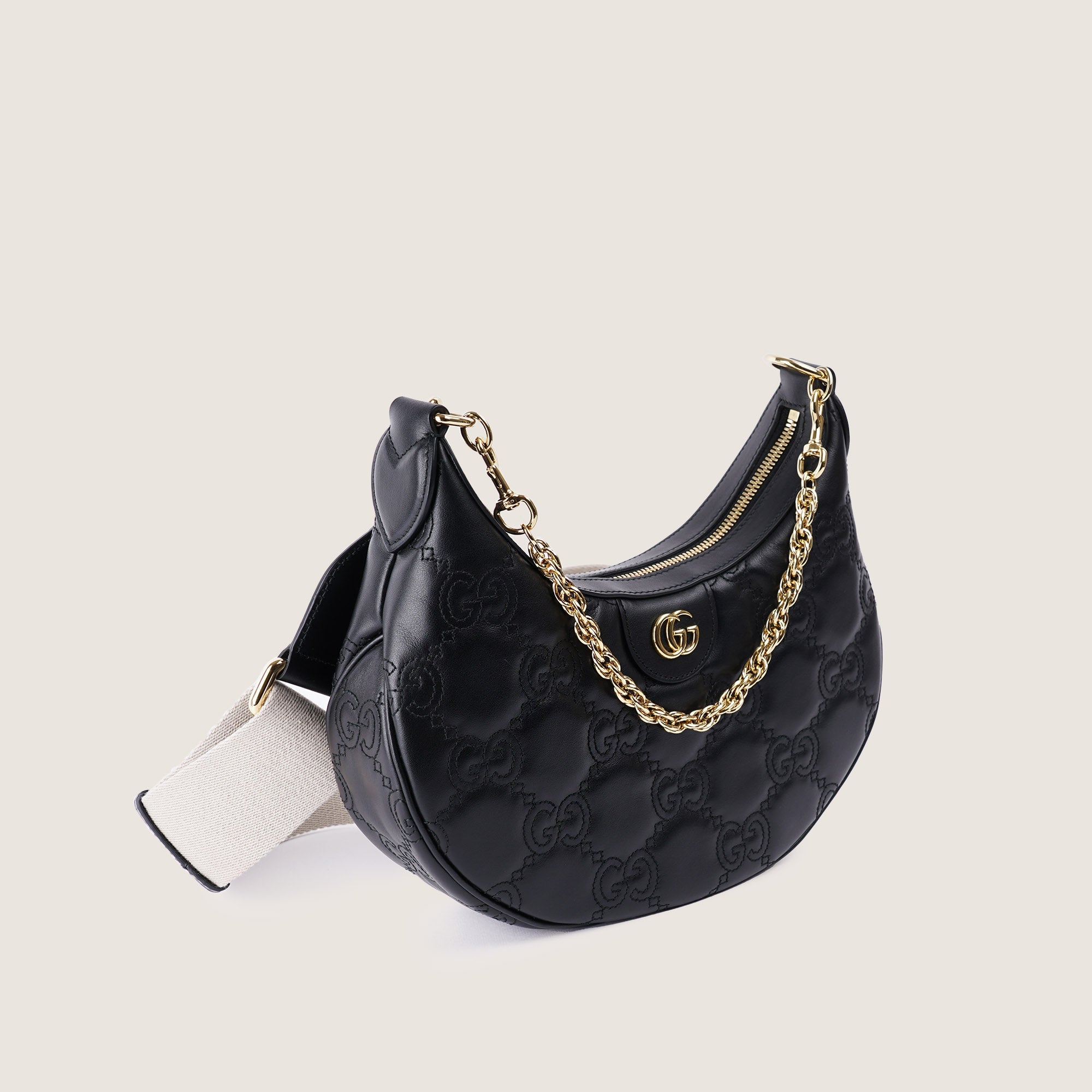 GG Half-Moon Shaped Small Bag - GUCCI - Affordable Luxury image