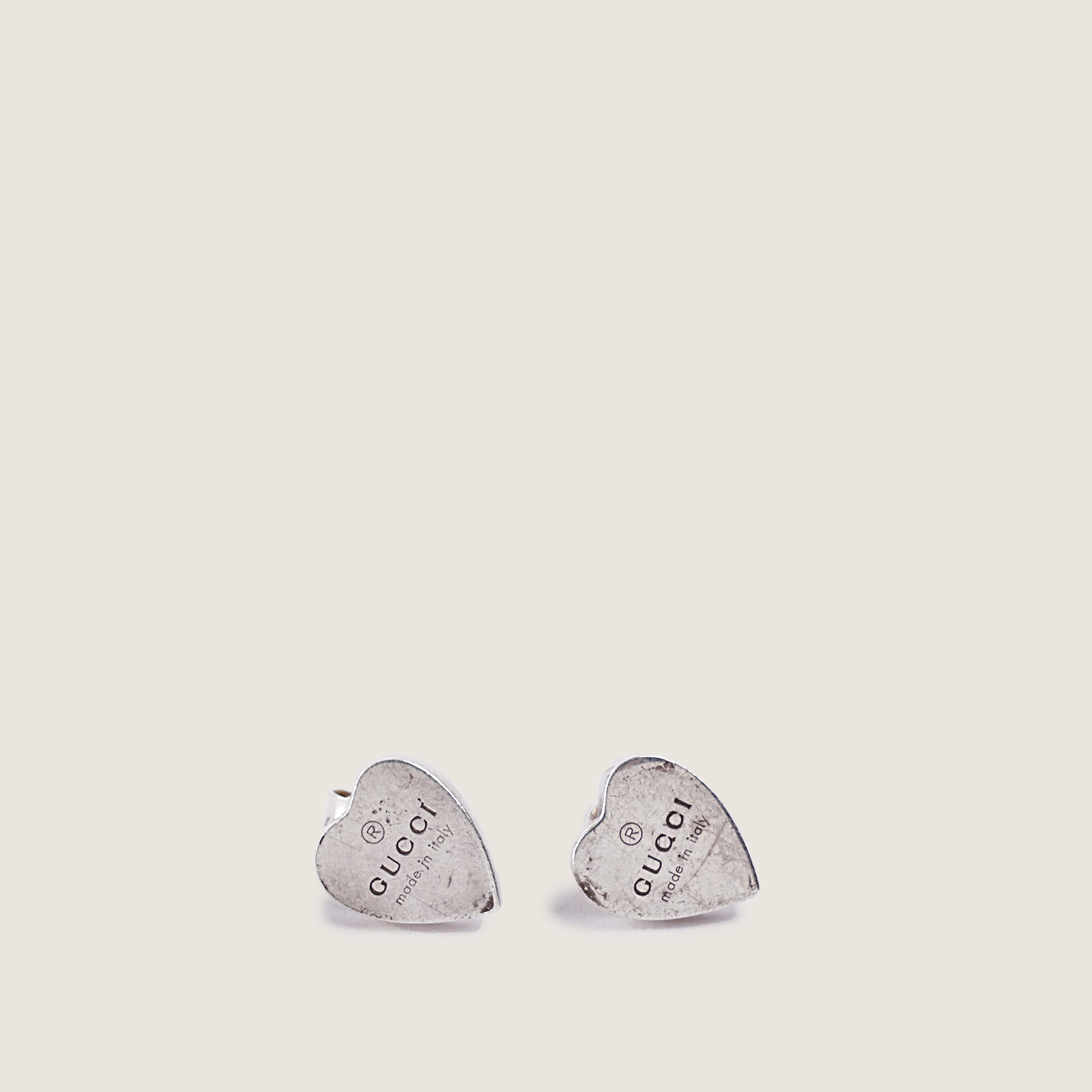Gucci Heart Earrings Sterling Silver - GUCCI - Affordable Luxury