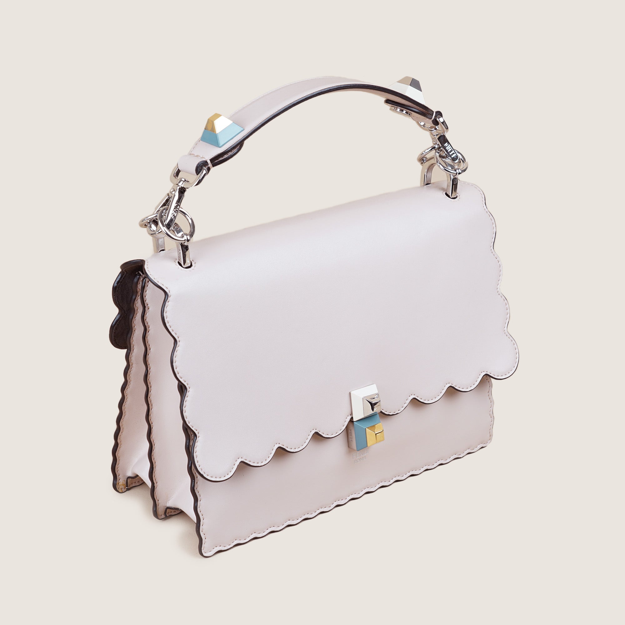 Kan I Scalloped Handbag - FENDI - Affordable Luxury