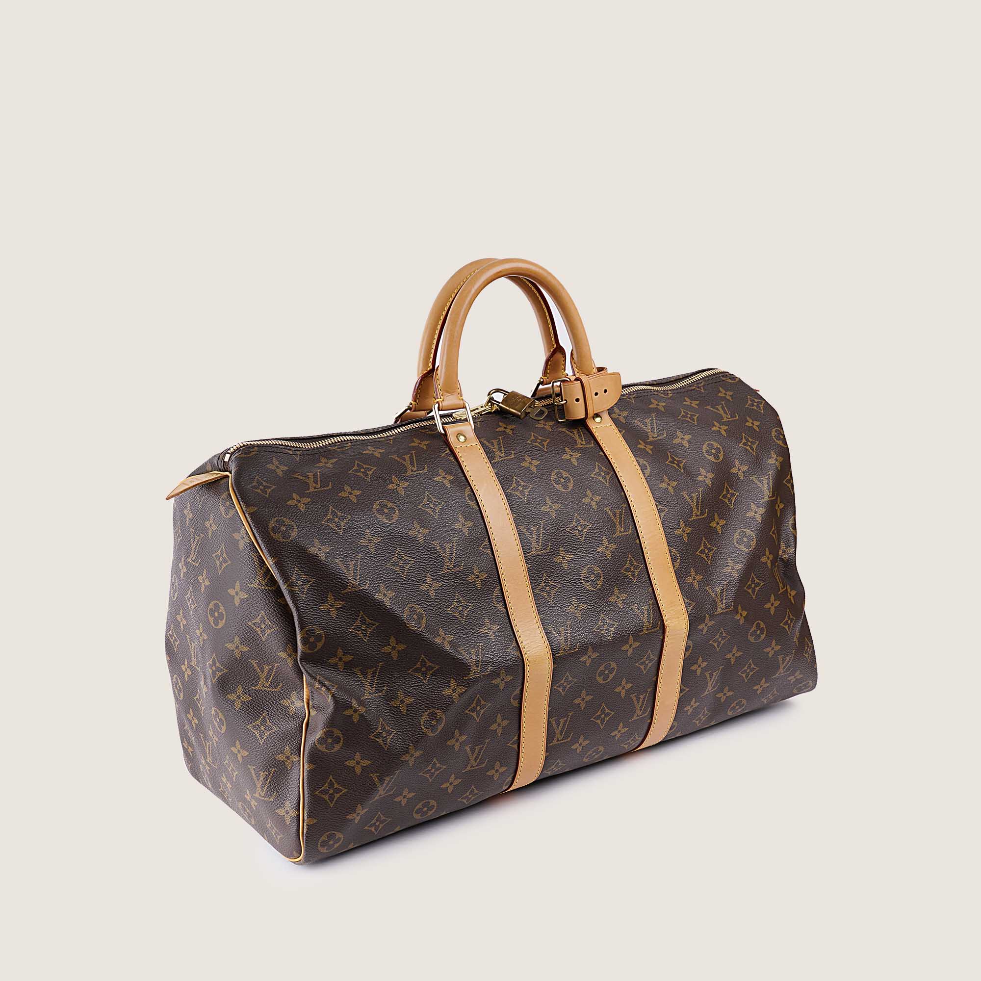 Keepall 50 Monogram Canvas - LOUIS VUITTON - Affordable Luxury