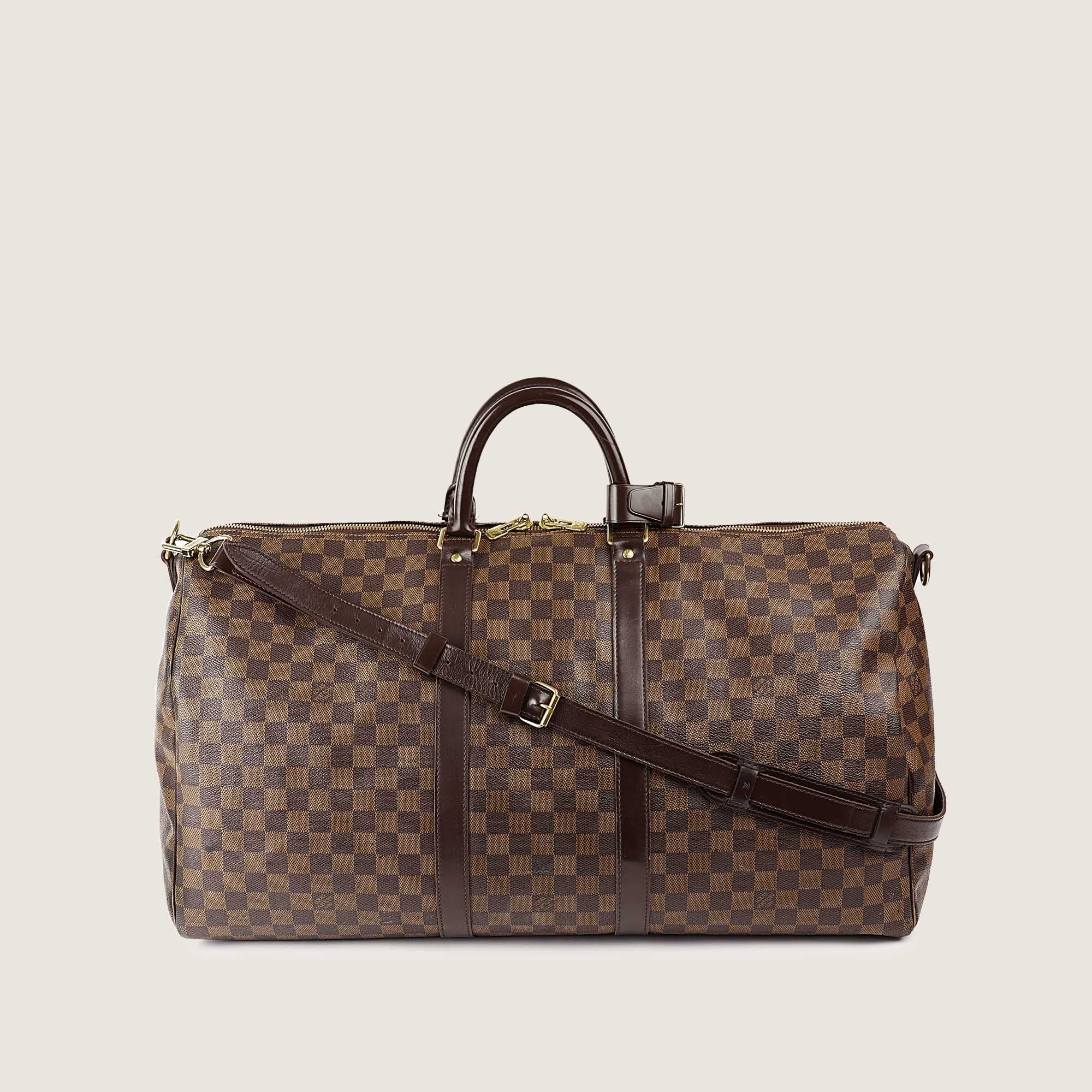 Keepall 55 Bandoulière Damier Bag - LOUIS VUITTON - Affordable Luxury