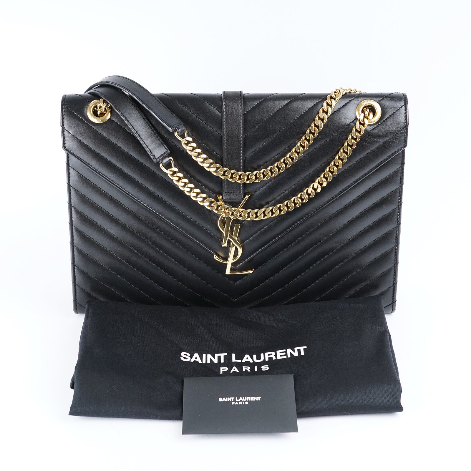Large Envelope Shoulder Bag - SAINT LAURENT - Affordable Luxury image
