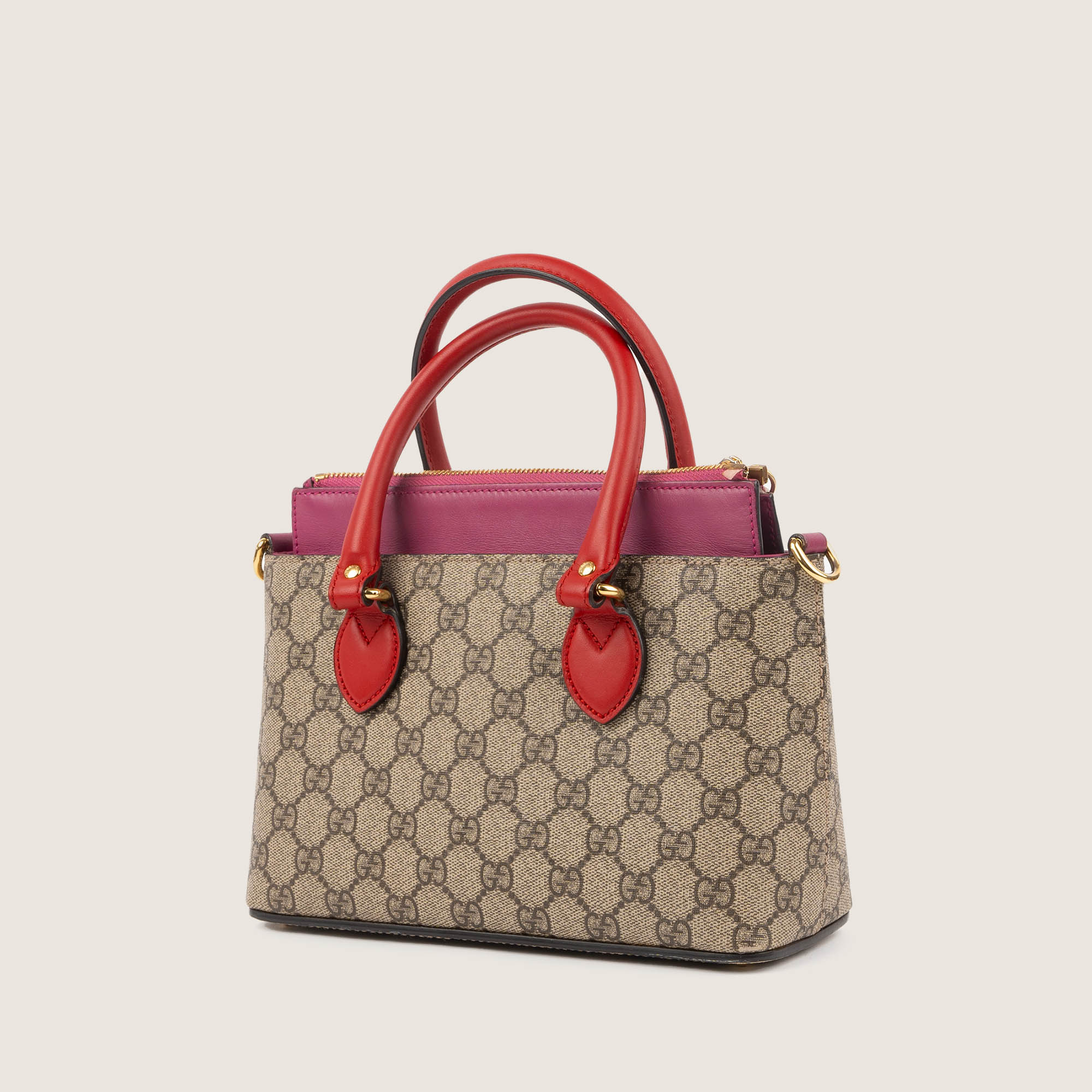 Mini Zip Tote GG Floral Canvas - GUCCI - Affordable Luxury