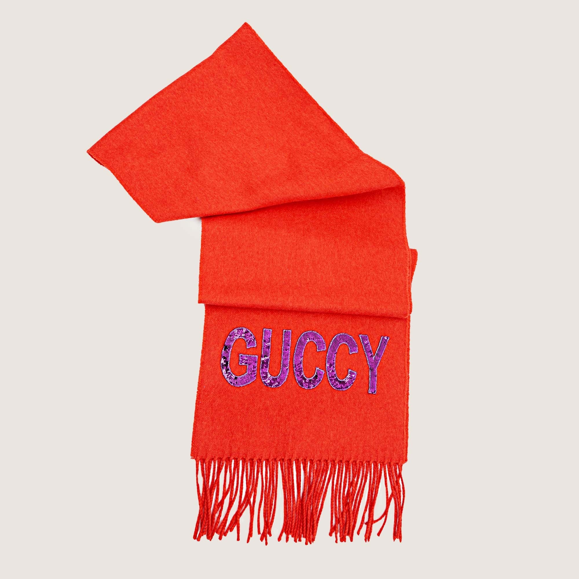 Sequin-Embroidery Scarf - GUCCI - Affordable Luxury
