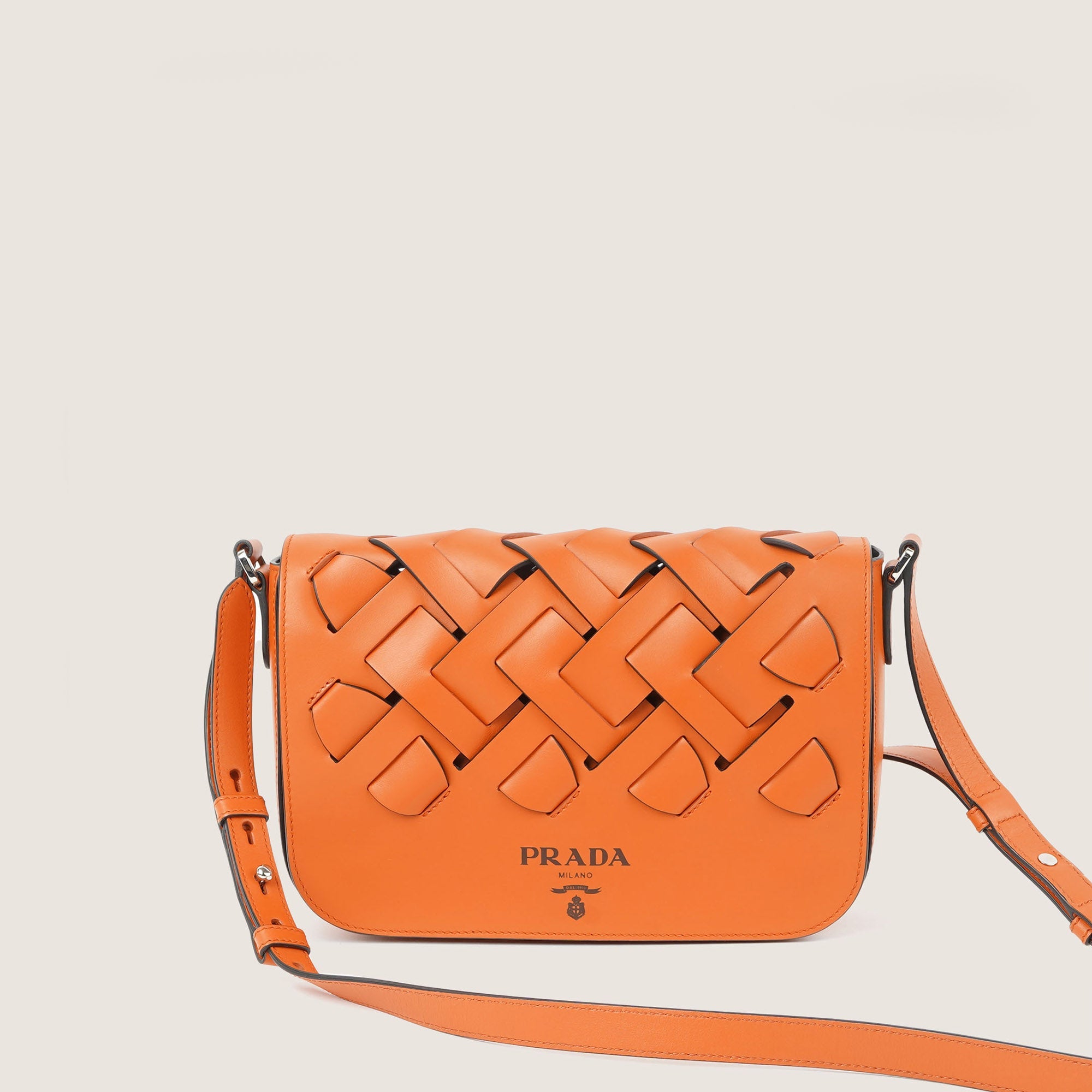 Tress Shoulder Bag Papay - PRADA - Affordable Luxury