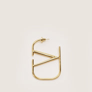 VLogo Large Single Earring - VALENTINO - Affordable Luxury thumbnail image